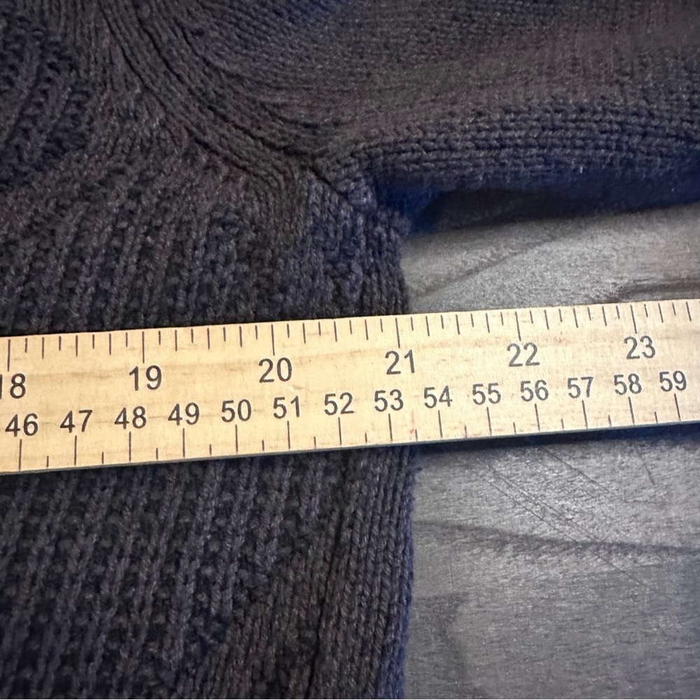 Method Shawl Collar Toggle Button Cable Knit Swea… - image 5